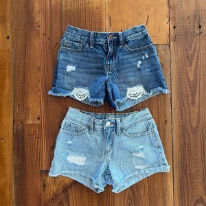Set of Two Old Navy Kid’s Denim Cut-Off Shorts 10